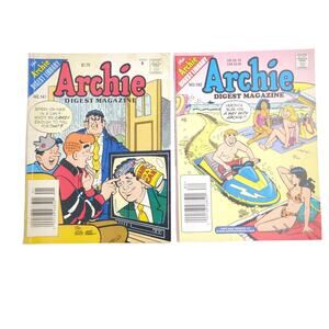 Archie Digest Magazine Comic Book Lot #141 & #182 Vintage Collectibles